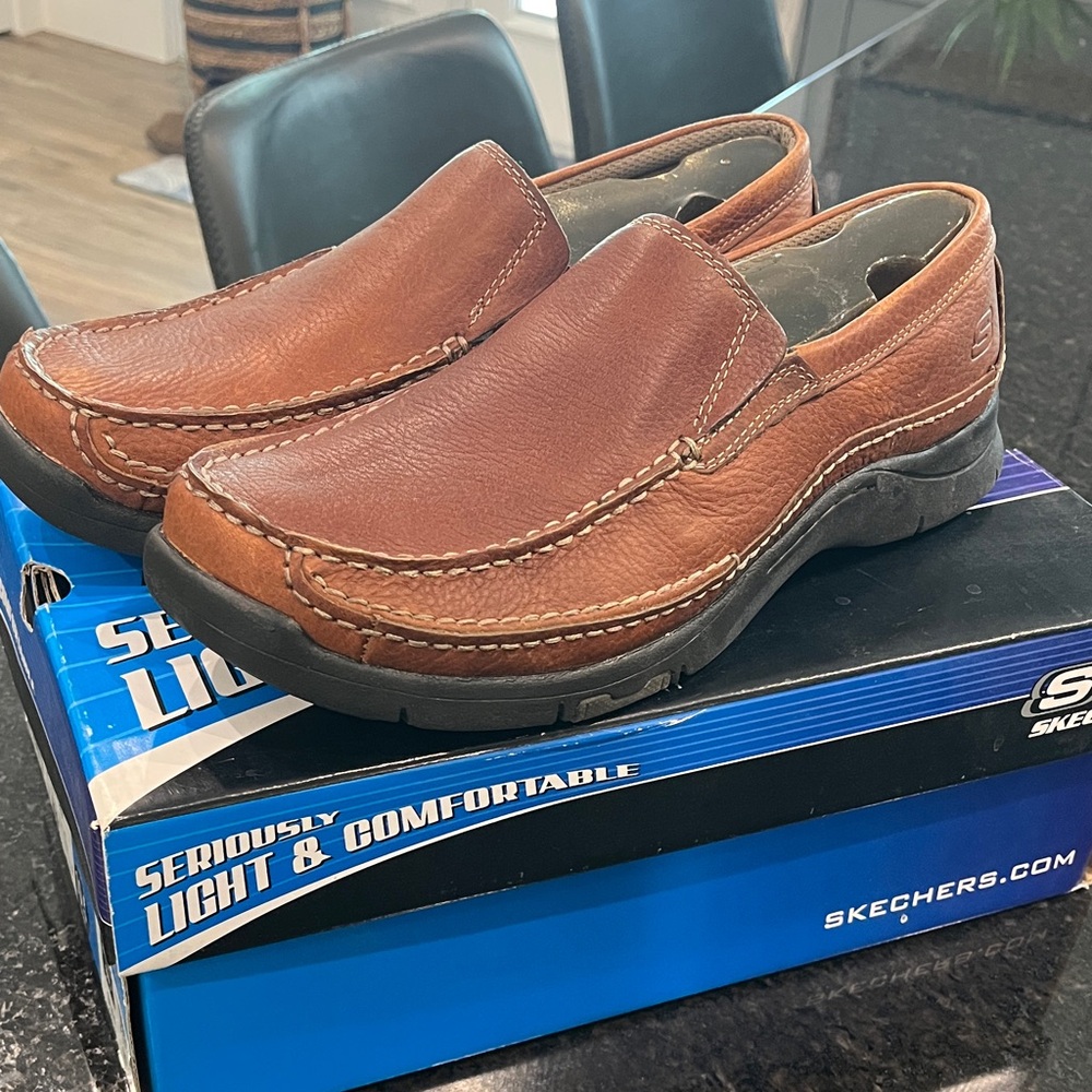 Skechers Men's Tan Slip-On Loafers
